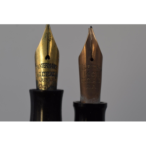 103 - Two Collectable Waterman's Vintage Fountain Pens To Include Junior, And 512V (With 14ct Gold Nib). I... 