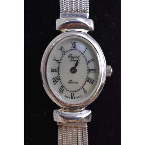 105 - Milor Precious Time Ladies Watch, 925 Silver, Complete in Presentation Box