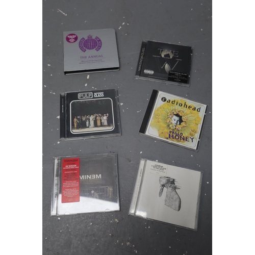 495 - A Selection of CD's To Include Radiohead Pablo Honey, Pulp, The Charlatans, Brian Eno, Stereophonics... 