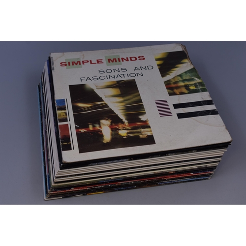 499 - Collection of Twenty One Various 1980's Vinyl LP's to Include, Simple Minds, David Lee Roth, Chris R... 