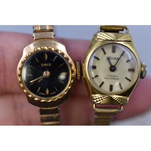 113 - Five Ladies Mechanical Watches to Include Oris, Helvetia, Excalbur, Deluxa and Accurist (All Working... 