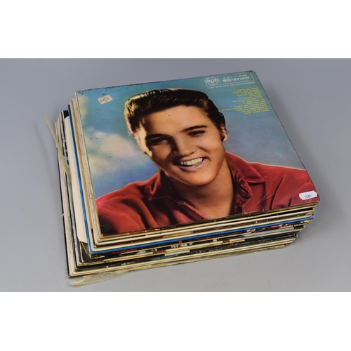 501 - Collection of Seventeen Elvis Presley Vinyl LP's To Include ' How Great Thou Art, G I Blues, King Cr... 