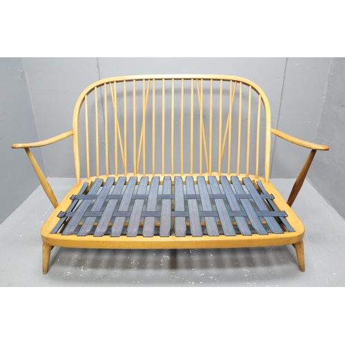 533 - Ercol (Lucian Eroclani) Windsor Model 203 Elm Blonde two seater Sofa with two Matching Chairs comple... 