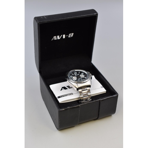 126 - AVI-8 Men's Watch Complete in Presentation Box (Working)