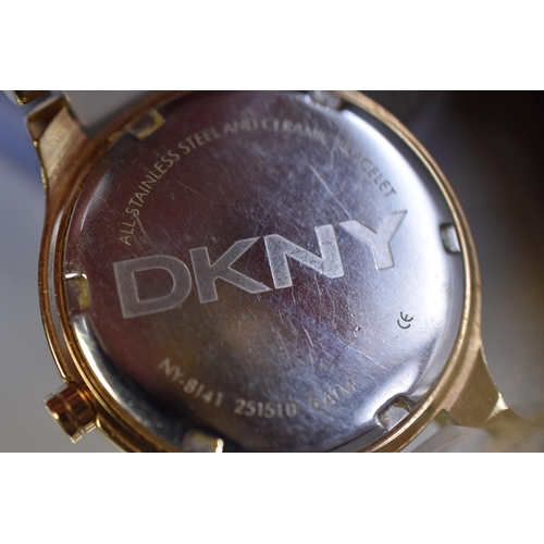 135 - Ladies DKNY Watch Complete in Presentation Box