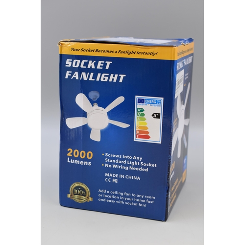 437 - A Boxed 2000 Lumens Ceiling Socket Fanlight, 18