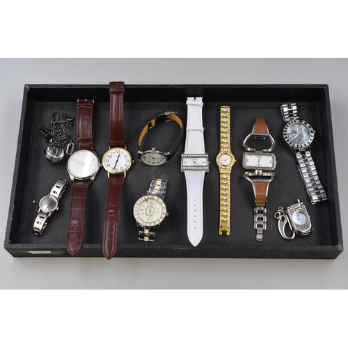 143 - Eleven Mixed Selection of Watches to Include Storm, Crane and Viceroy and More (Working)