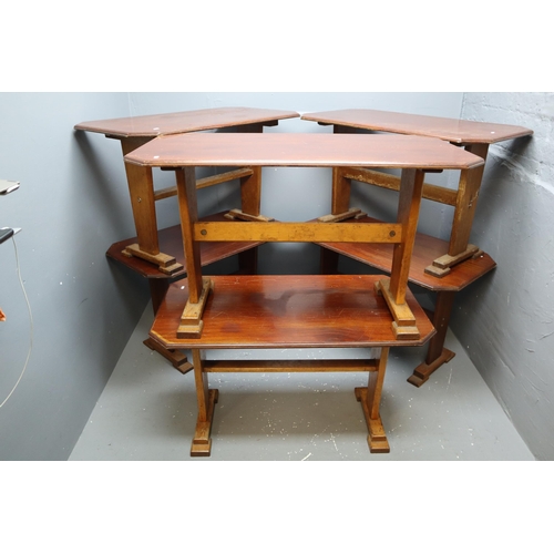 532 - A Set of Six Oak Occasional Tables, All Approx 42