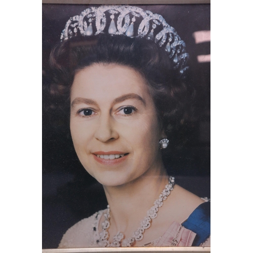 442 - Two Portrait Prints of Queen Elizabeth II, Includes John Townsend and Other. Largest Approx 37