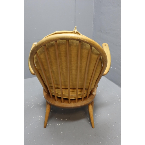 578 - Ercol 305 Blonde Windsor Elm and Beech Tub Chair with Cushions