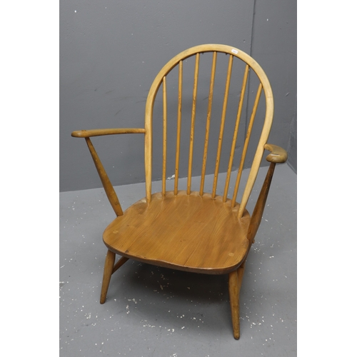 578 - Ercol 305 Blonde Windsor Elm and Beech Tub Chair with Cushions