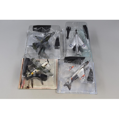 449 - Four Collectable RAF Model Planes to Include Hawker Hunter T7 - No 234 Squadron - RAF - 1962, BAe Ha... 