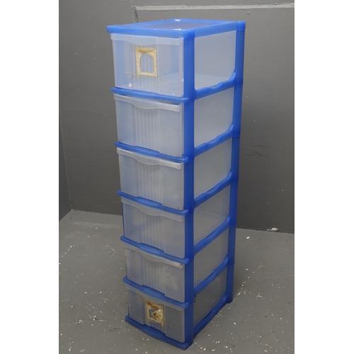 589 - Six Drawer Plastic Storage Unit 49