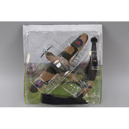 455 - Four Collectable RAF Model Planes to Include Bristol Bulldog - No 19 Squadron RAF 1931, Hawker Hurri... 