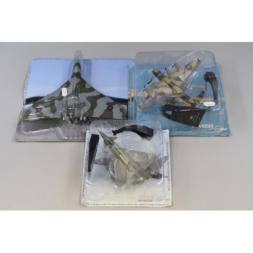 456 - Three Collectable RAF Model Planes to Include Eurofighter Typhoon F2 - ZJ921 - No 3 Squadron RAF, RA... 