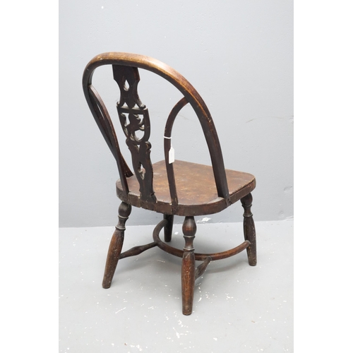 570 - Vintage Dining Chair With Open Back (31 1/2