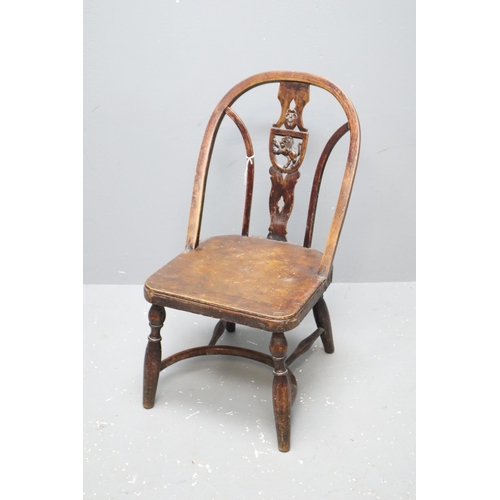 570 - Vintage Dining Chair With Open Back (31 1/2