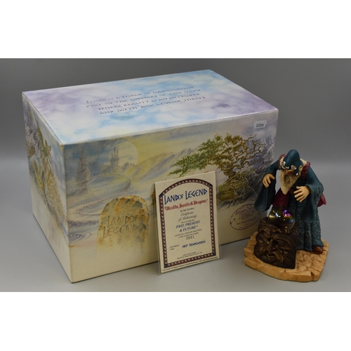 182 - Boxed Limited Edition Land of Legend Statue Past Present and Future 841/2500 complete with Certifica... 