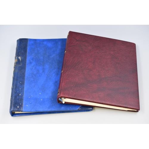 464 - Two Stamp Albums Containing Stamps From Both New Zealand and Guernsey