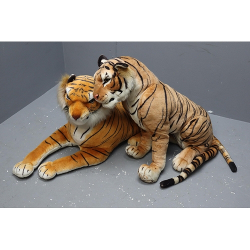 603 - Two Large Tiger Teddies (Biggest 4' 3