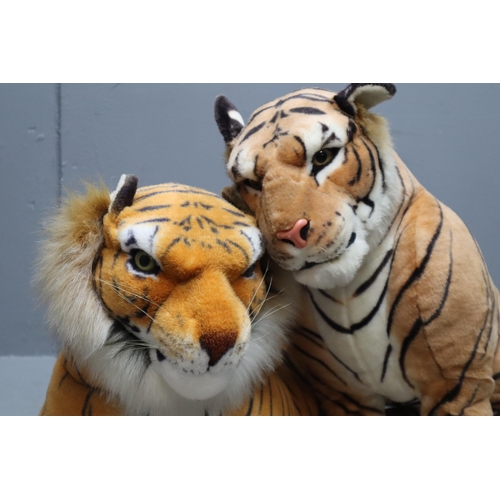 603 - Two Large Tiger Teddies (Biggest 4' 3