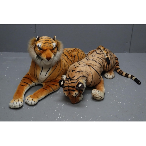 603 - Two Large Tiger Teddies (Biggest 4' 3