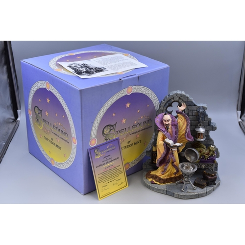 188 - Large Boxed Collectable Spellbound Limited Edition 2025/3500 The Tudor Mint Allicio Spellbound Statu... 