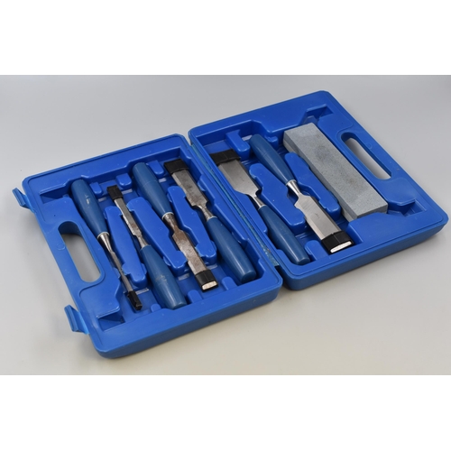 668 - A Cased Seven Piece Chisel Set