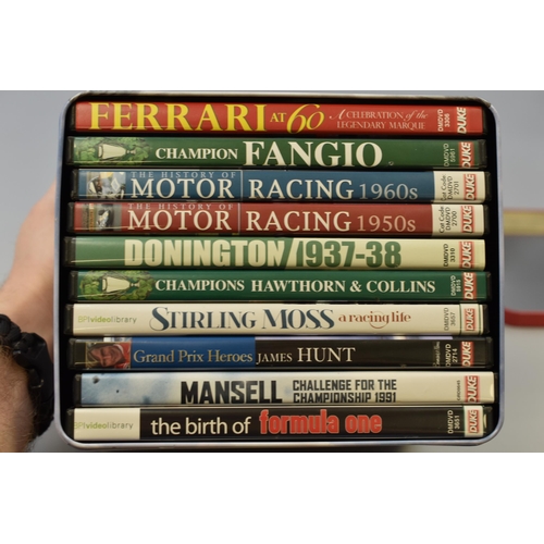 474 - Complete Set of DVD's 'Legends of Grand Prix Racing' to Include The Birth of Formula One, Mansell Ch... 