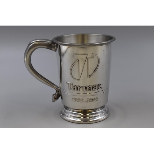 211 - Vintage Pewter Tarmac 1903-2003 Promotional Tankard