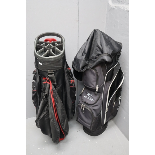 643 - Two golf bags (as found) one X-light Powakaddy and one Cobra