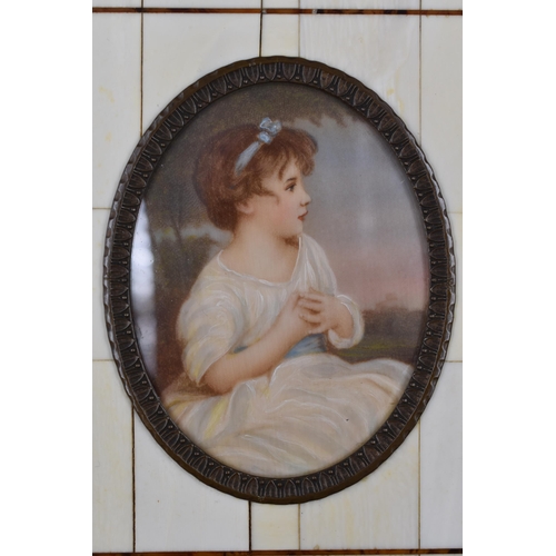 223 - Three 19th Century enhanced Portraits in Matching Framed Mounts (14cm x 12cm)