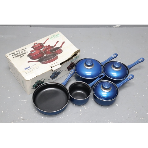 702 - Boxed Five Pack Deluxe Non-Stick Cookware Set