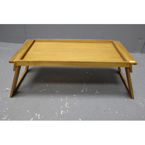 914 - One wooden tray, one thick heavy chopping board and one wooden dinner tray