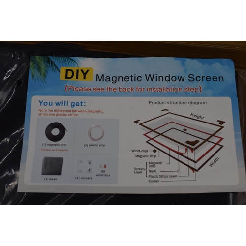 924 - Three Boxed DIY Magnetic Window Screens