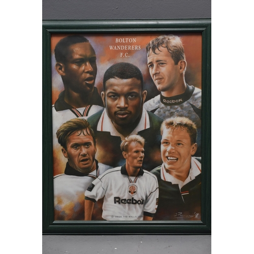 932 - Two Bolton Wanderers Items to include Signed Bolton Wanderers Football Club Football and a Framed an... 