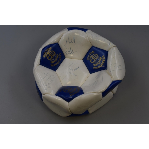 932 - Two Bolton Wanderers Items to include Signed Bolton Wanderers Football Club Football and a Framed an... 