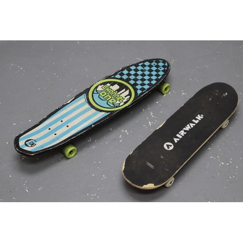 944 - Channel One Long Board and Airwalk Skateboard