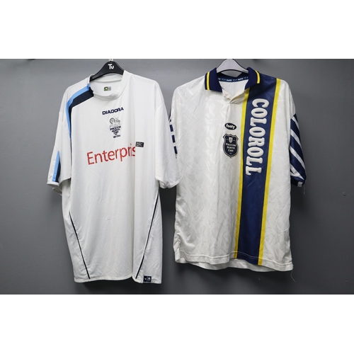 531C - A Selection of Four Preston North End Home Shirts (XL/XXL). Includes 2000/01, 95/96, 94/95, And 2005... 