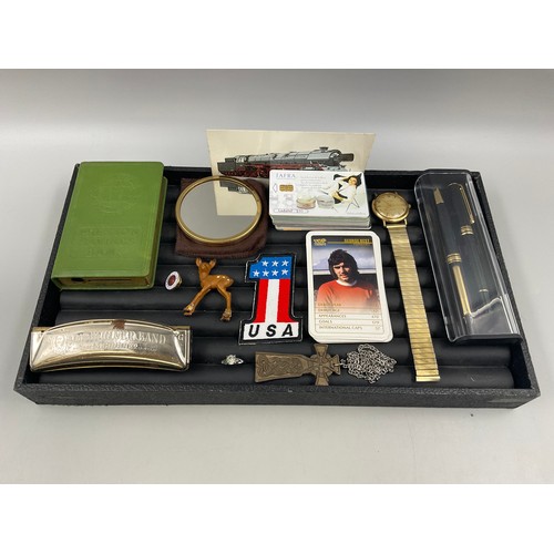 478A - Mixed Collectors Lot including Prestons Savings Bank, Horner Harmonica, Falcon Watch and More 