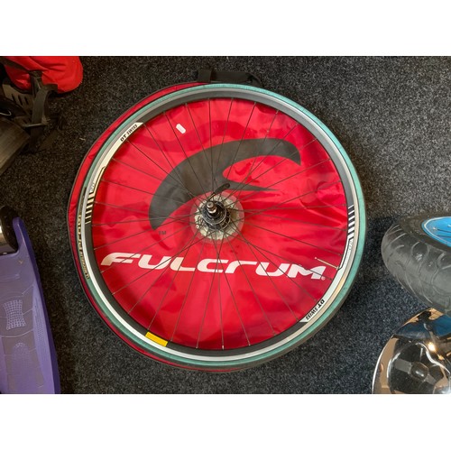 653 - Four Road Bike Wheels In Bags (One Bag AF), Includes Ten Speed DT Swiss, Roval, And Mavic