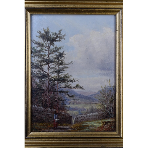 343 - Two W Greaves (1852 to 1938) Original Oil on Boards entitled Brook Scene and Early Spring with Furth... 