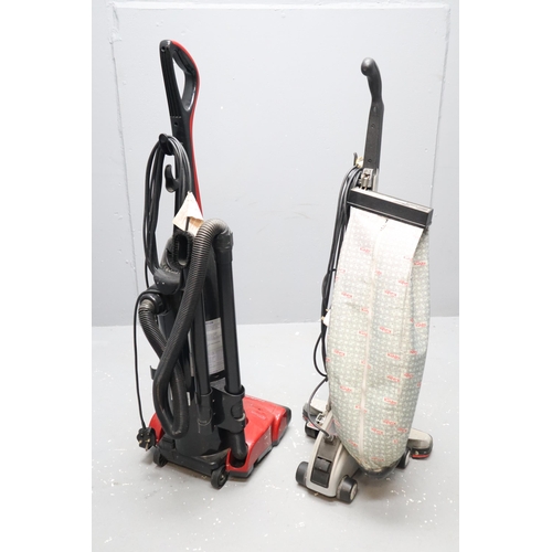 629 - Two Vacuum Cleaners (Power On) To Include Dirt Devil Cyclonic, And Legend Heritage II