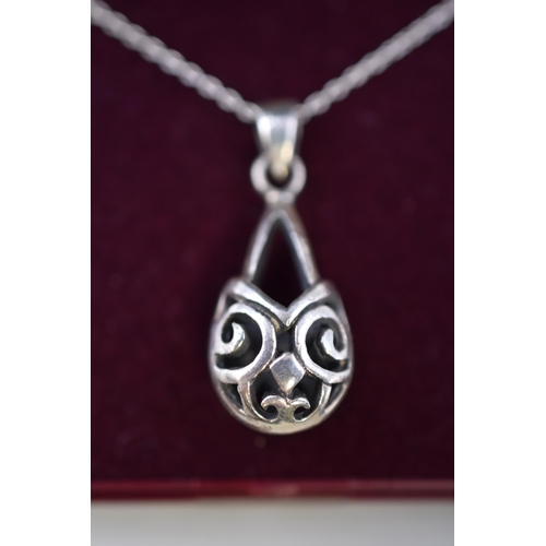 48 - Silver 925 Pendant on Chain Complete with Box