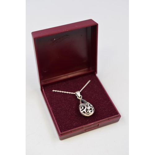 48 - Silver 925 Pendant on Chain Complete with Box