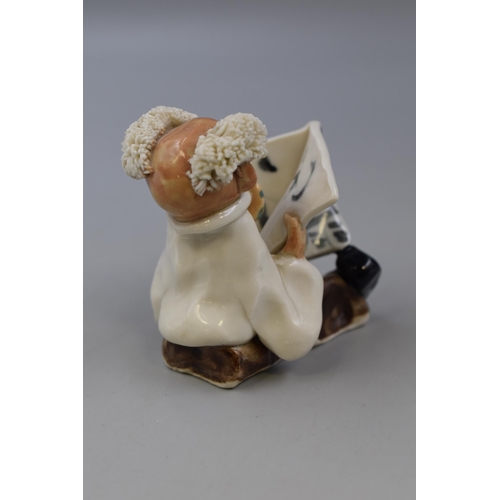 255 - Abbey Crafts Studio Art Figure Hand Painted and Signed by Gillian Nunan