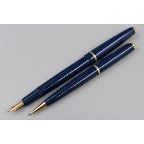 292 - 14K Parker Fountain Pen and Parker Mechanical Pencil Complete in Presentation Box