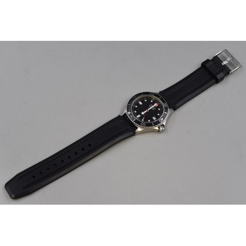 117 - Wenger Swiss Military 200mtr Gents Watch with Rubberised Strap