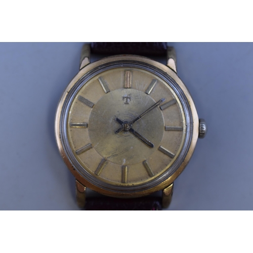 119 - Tissot Automatic 21 Jewels Gents Watch Complete with Leather Strap (Working)