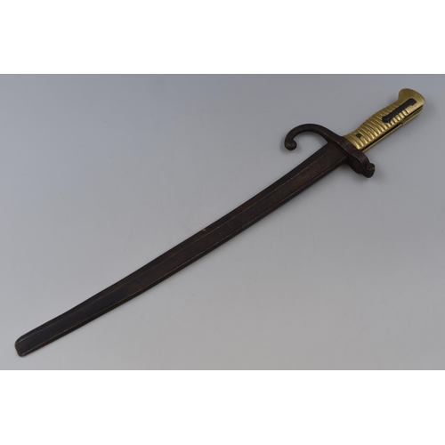 407 - An Antique French Chassepot Rifle Bayonet, Approx 20.5